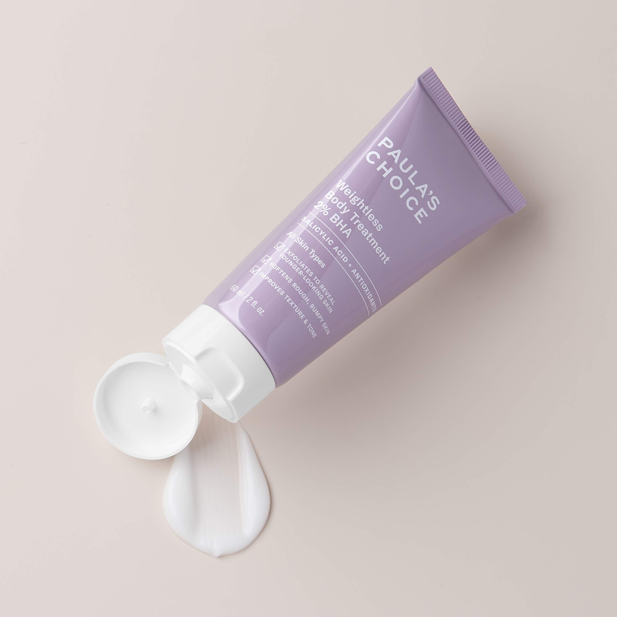 Paula's Choice Weightless Body Treatment 2% BHA, Salicylic Acid & Chamomile Lotion Exfoliant, Moisturizer for Keratosis Pilaris (KP) Prone Skin & Clogged Pores, Fragrance-Free & Paraben-Free